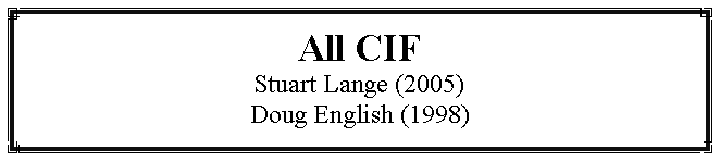Text Box: All CIFStuart Lange (2005)Doug English (1998)